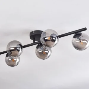 hofstein Plafonnier Chehalis Fumé, 5 lumières* Lampes Modernes