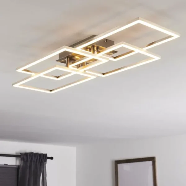 hofstein Plafonnier Cheka LED Aluminium, 4 lumières* Lampes Modernes