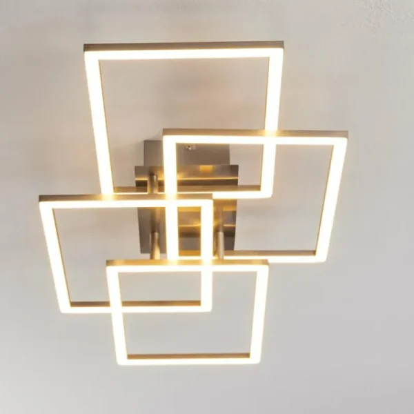 hofstein Plafonnier Cheka LED Aluminium, 4 lumières* Lampes Modernes