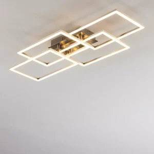 hofstein Plafonnier Cheka LED Aluminium, 4 lumières* Lampes Modernes
