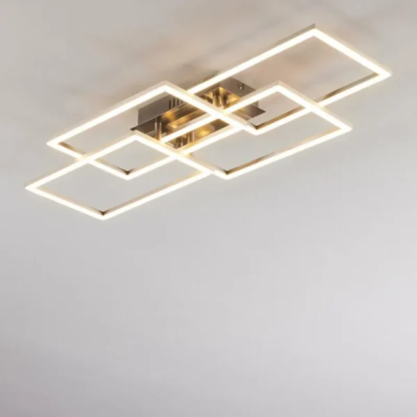 hofstein Plafonnier Cheka LED Aluminium, 4 lumières* Lampes Modernes