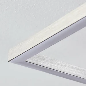 hofstein Plafonnier Cheka LED Brun, Nickel mat, 2 lumières, Télécommandes* Lampes Modernes