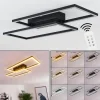hofstein Plafonnier Cheka LED Noir, 2 lumières, Télécommandes* Lampes Modernes