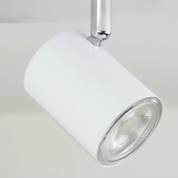 hofstein Plafonnier Chennai LED Chrome, Blanc, 3 lumières* Lampes Modernes