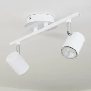 hofstein Plafonnier Chennai LED Chrome, Blanc, 2 lumières* Lampes Modernes