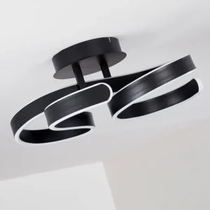 hofstein Plafonnier Chippewa LED Noir, 1 lumière* Lampes Modernes