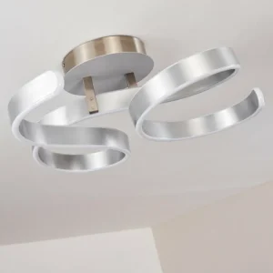 hofstein Plafonnier Chippewa LED Nickel mat, 1 lumière* Lampes Modernes