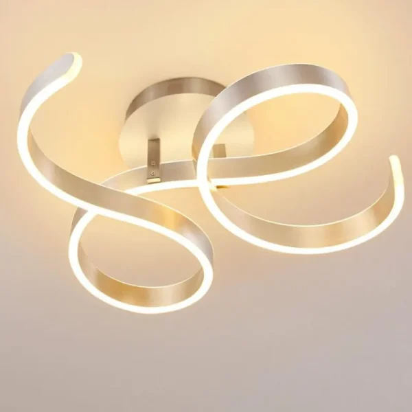 hofstein Plafonnier Chippewa LED Nickel mat, 1 lumière* Lampes Modernes