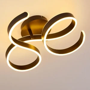 hofstein Plafonnier Chippewa LED Noir, 1 lumière* Lampes Modernes