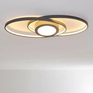 hofstein Plafonnier Chunky LED Gris, 1 lumière* Lampes Modernes