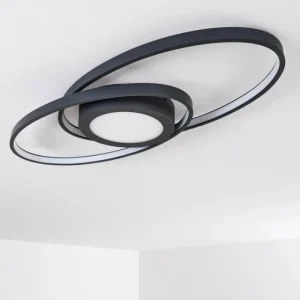 hofstein Plafonnier Chunky LED Gris, 1 lumière* Lampes Modernes