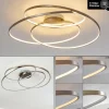 hofstein Plafonnier Chute LED Nickel mat, 1 lumière* Lampes Modernes