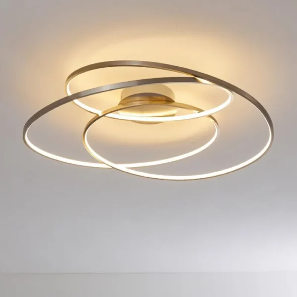 hofstein Plafonnier Chute LED Nickel mat, 1 lumière* Lampes Modernes