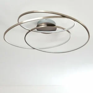 hofstein Plafonnier Chute LED Nickel mat, 1 lumière* Lampes Modernes