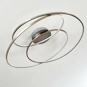 hofstein Plafonnier Chute LED Nickel mat, 1 lumière* Lampes Modernes