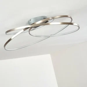 hofstein Plafonnier Chute LED Nickel mat, 1 lumière* Lampes Modernes