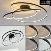 hofstein Plafonnier Chute LED Noir, 1 lumière* Lampes Modernes