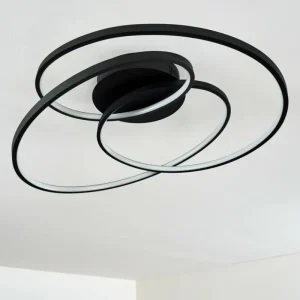 hofstein Plafonnier Chute LED Noir, 1 lumière* Lampes Modernes