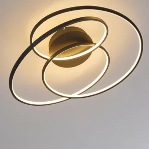 hofstein Plafonnier Chute LED Noir, 1 lumière* Lampes Modernes