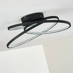 hofstein Plafonnier Chute LED Noir, 1 lumière* Lampes Modernes