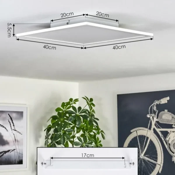 hofstein Plafonnier 40cm Valmanya LED Blanc, 1 lumière* Lampes Modernes