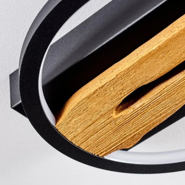 hofstein Plafonnier Cornol LED Écru, Noir, 1 lumière* Lampes Modernes