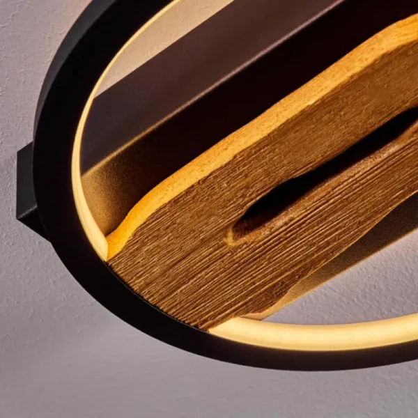hofstein Plafonnier Cornol LED Écru, Noir, 1 lumière* Lampes Modernes