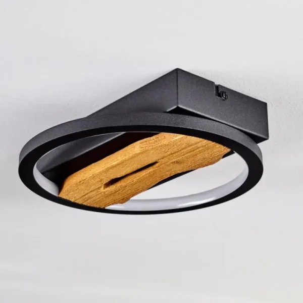 hofstein Plafonnier Cornol LED Écru, Noir, 1 lumière* Lampes Modernes