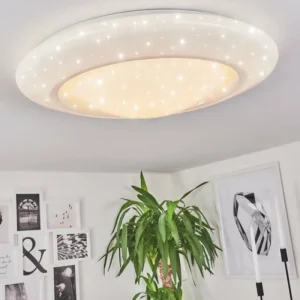 hofstein Plafonnier Cresta LED Blanc, 2 lumières, Changeur de couleurs* Lampes Modernes