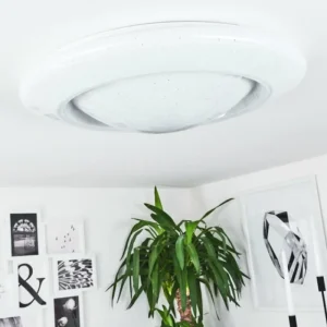 hofstein Plafonnier Cresta LED Blanc, 2 lumières, Changeur de couleurs* Lampes Modernes
