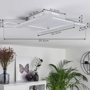 hofstein Plafonnier Cuchara LED Blanc, 1 lumière* Lampes Modernes
