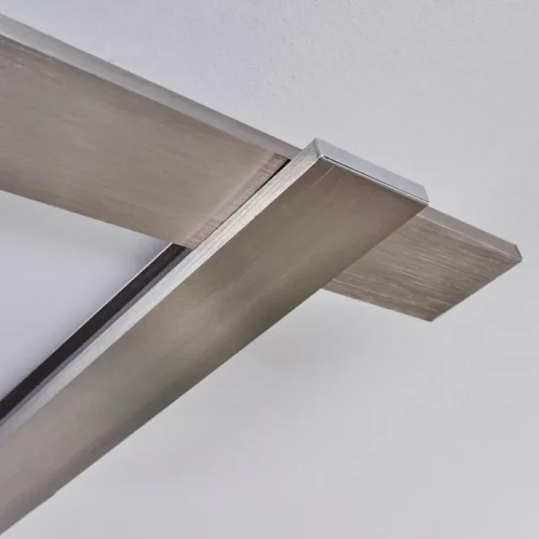 hofstein Plafonnier Cuchara LED Nickel mat, 1 lumière* Lampes Modernes