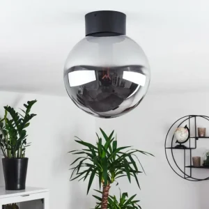 hofstein Plafonnier Cumuato Noir, 1 lumière* Lampes En Verre