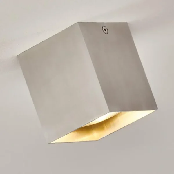 hofstein Plafonnier Curacao Argenté, 1 lumière* Lampes Modernes