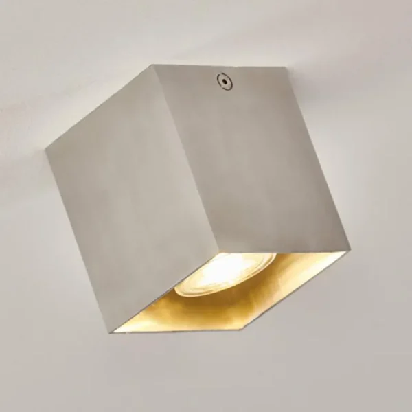 hofstein Plafonnier Curacao Argenté, 1 lumière* Lampes Modernes