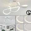 hofstein Plafonnier Dauntey LED Blanc, 1 lumière, Télécommandes* Lampes Modernes