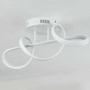 hofstein Plafonnier Dauntey LED Blanc, 1 lumière, Télécommandes* Lampes Modernes