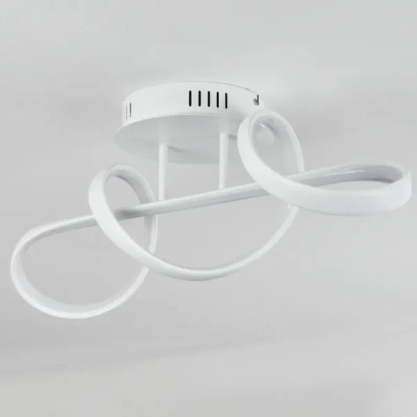 hofstein Plafonnier Dauntey LED Blanc, 1 lumière, Télécommandes* Lampes Modernes