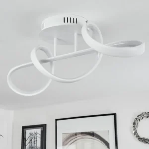 hofstein Plafonnier Dauntey LED Blanc, 1 lumière, Télécommandes* Lampes Modernes