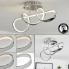 hofstein Plafonnier Dauntey LED Chrome, 1 lumière* Lampes Modernes