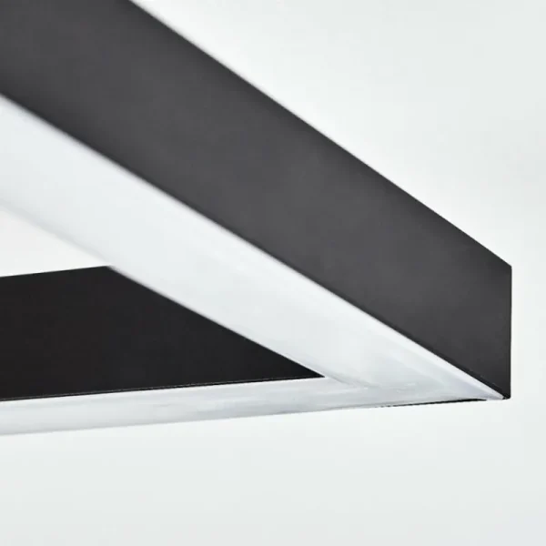 hofstein Plafonnier Deadwood LED Brun, Chrome, Couleur bois, 3 lumières* Lampes Modernes