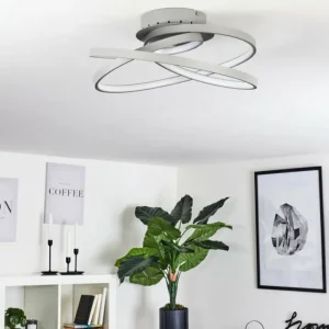 hofstein Plafonnier Demaine LED Gris, 1 lumière* Lampes Modernes