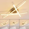 hofstein Plafonnier Deneb LED Nickel mat, 3 lumières* Lampes Modernes