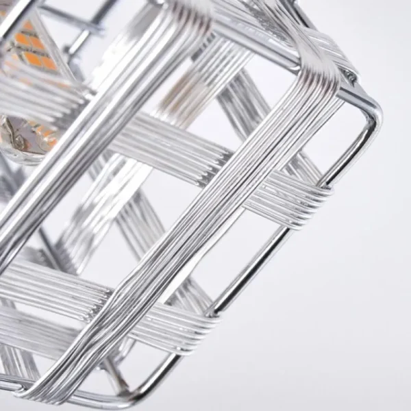hofstein Plafonnier Desrue Chrome, Argenté, 2 lumières* Lampes Modernes