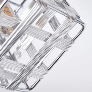 hofstein Plafonnier Desrue Chrome, Argenté, 4 lumières* Lampes Modernes