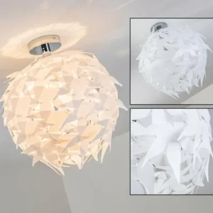 hofstein Plafonnier Dokkas Chrome, 1 lumière* Lampes Modernes