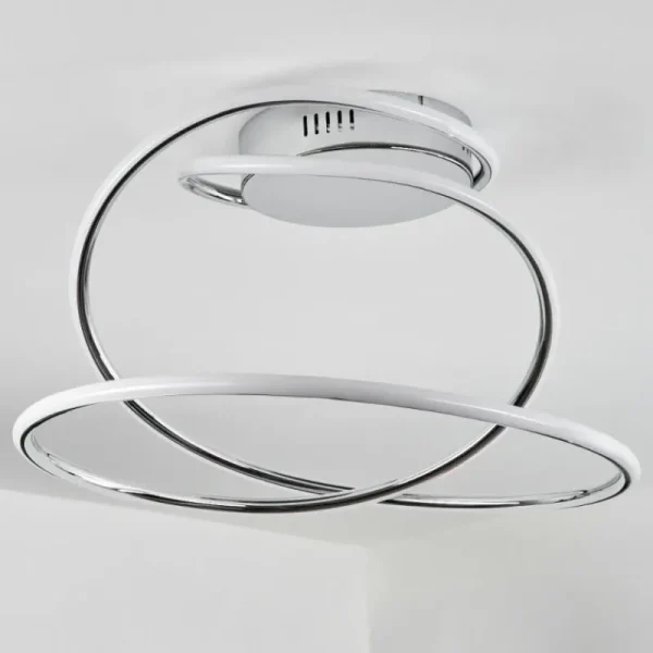 hofstein Plafonnier Donebas LED Chrome, 1 lumière* Lampes Modernes