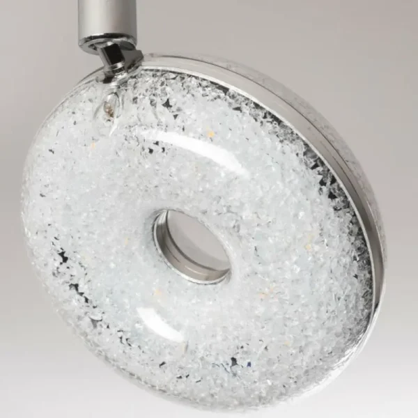 hofstein Plafonnier Donot LED Nickel mat, 6 lumières* Lampes Modernes
