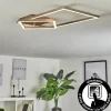 hofstein Plafonnier Doyon LED Nickel mat, 1 lumière* Lampes Modernes