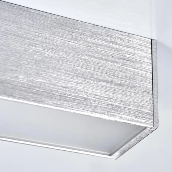 hofstein Plafonnier Dubuisson LED Aluminium, 1 lumière, Télécommandes* Lampes Modernes